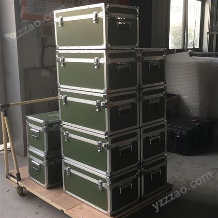 军绿色包装箱定制 手提铝箱加工 铝合金包装箱厂家 长安三峰铝箱厂