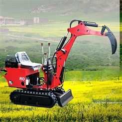 全新中型挖机 全液压挖掘机 08型微挖 农场翻耕挖坑机