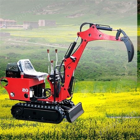 全新中型挖机 全液压挖掘机 08型微挖 农场翻耕挖坑机