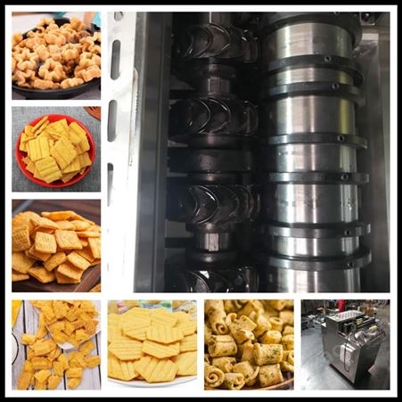 笑口酥休闲食品生产线 油炸食品生产设备 零食加工机械