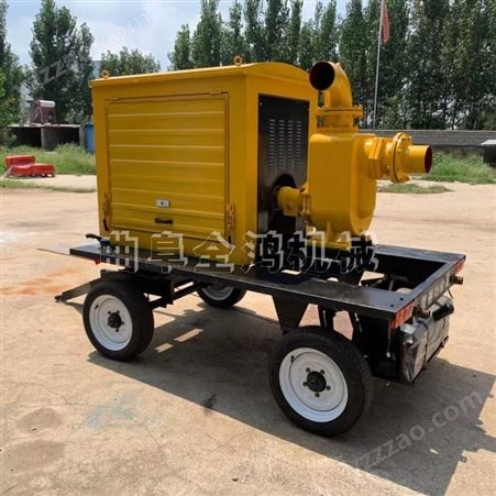 QH-SB电机8寸移动泵车自吸泵抽水泵应急抽水机