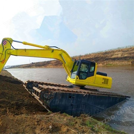 水挖船挖湿地挖机水陆两用挖掘机清淤挖机河道清淤水路挖掘机