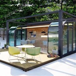 可控制闭合铝合金全景玻璃Box阳光活动房定制赛尔特品牌