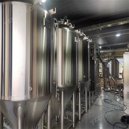 精酿啤酒设备 304不锈钢发酵罐 大型原酿酿酒机 明博