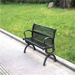 重庆北碚区公园椅户外铁艺靠背长椅子休闲长凳子防腐木塑木室外庭院广场实木