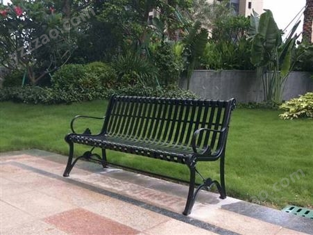 户外园林铁艺公园椅 铁艺铸铝长椅 公共场所休闲椅 铸铁铸铝公园椅