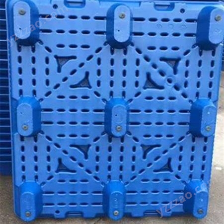 重庆田字塑料托盘生产 厂家 仓储物流吹塑平板单面塑料托盘