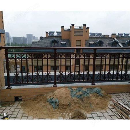 别墅围墙栏杆铝合金护栏院墙花园铝制护栏杆厂家支持来图定制