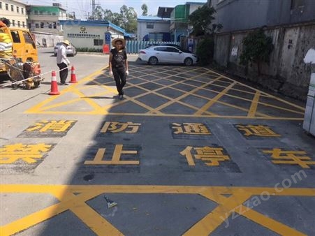 深圳停车场车位划线尺寸 车位划线宽度
