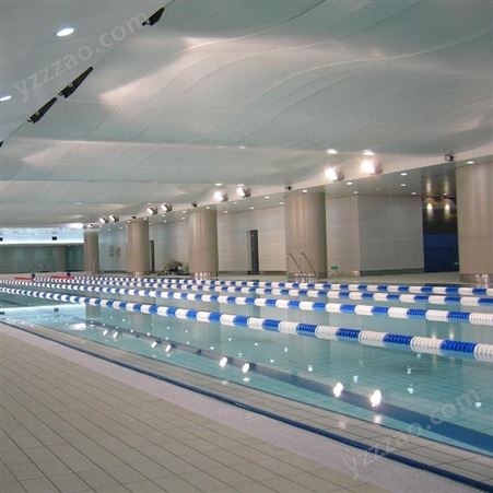 润盈 室内泳池 弧形铝单板吊顶幕墙 造型各异支持定制