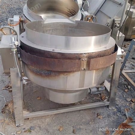 常年出售二手500L电加热夹层锅带搅拌 可倾式 操作简单