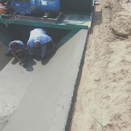 混凝土排水渠成型排水沟滑膜机边坡成型设备设计合理省时省力