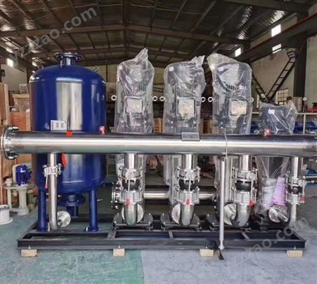 恒压变频供水设备高扬程输送泵不锈钢管路隔膜式气压罐