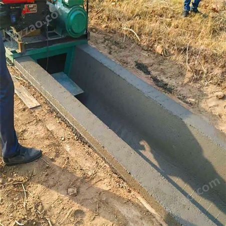 矩形渠道设备矩型边沟机混凝土水沟滑模机来图定制