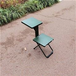 多功能折叠收纳凳 多功能折叠写字椅 军绿学习椅