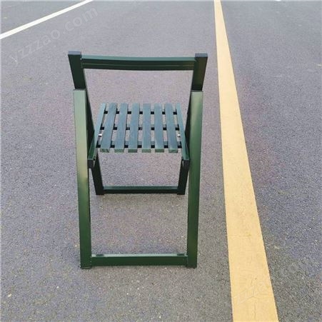 便携式折叠钢木椅 沙滩椅 制式钢木椅 木条凳