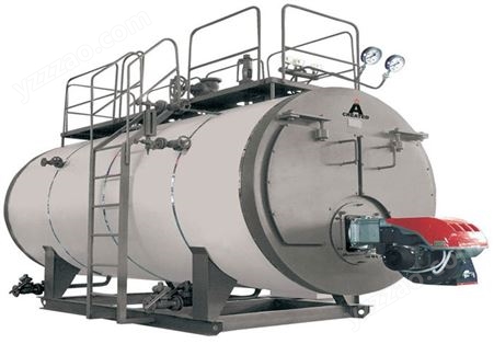 热水锅炉 水容量小结构紧凑高温烟气横向冲刷炉管