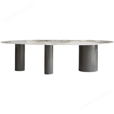 搏德森岩板餐桌椅组合简约轻奢长方形意式极简小户型6人吃饭桌子厂家