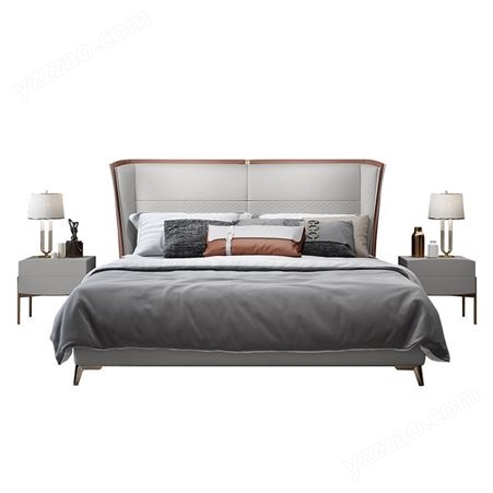 搏德森意式轻奢软靠1.8米软体皮床奢华1.5米双人床婚床现代简约设计储物床