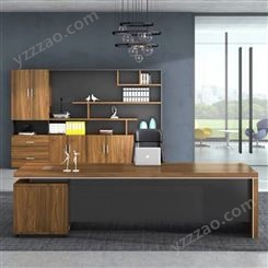 现代简约老板办公桌 产地货源风格人造板材质精选 老板办公桌可定制