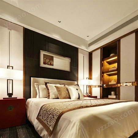 原木大床定制 实木家具卧室系列 全木种造型任您设计