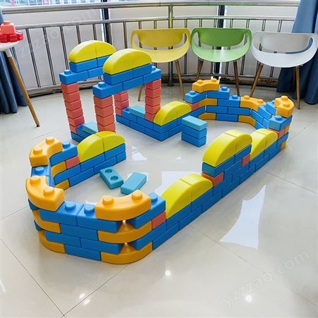 感统梦想家塑料积木砖 儿童幼儿园益智区 大颗粒建构拼插造景玩具